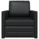Floor sofa bed 2-in-1 fekete 74x77x81 cm műbőr Floor sofa bed 2-in-1 fekete 74x77x81 cm műbőr