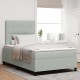 Boxspring ágy matrac kép sötétszürke 120x200 cm bársony