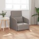 Földi kanapéágy 2 az 1-ben taupe 65x80x83 cm szövet Földi kanapéágy 2 az 1-ben taupe 65x80x83 cm szövet
