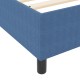 Boxspring ágy kék 120x200 cm bordás szövet Boxspring ágy kék 120x200 cm bordás szövet