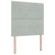 Boxspring ágy matrac kép sötétszürke 120x200 cm bársony