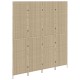 Szobai elválasztók bézs fa, szövet 4 panel, 200 cm magasság