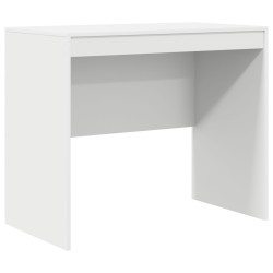 Számítógépasztal fehér szerelt fa 90 x 50 x 76 cm tartós