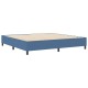 Boxspring ágy kék 200x200 cm vászon Boxspring ágy kék 200x200 cm vászon