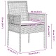 2 db bézs polirattan 90 x 90 x 75 cm uv-álló anyagok