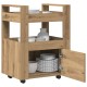 Konyhai trolly mesteri tölgy 60x45x80 cm mérnöki fa