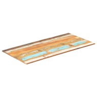 Négyszögű tömör újrahasznosított fa asztallap 60x120cm 15-16 mm