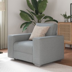 Kanapéként is használható szürke kényelmes szék 59 cm szövet