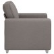 Taupe kanapé szék - 59 cm szövet