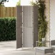 Szobaelválasztó 3 paneles összecsukható szürke 147x180 cm poly rattan Szobaelválasztó 3 paneles összecsukható szürke 147x180 cm poly rattan