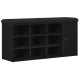 Tároló pad fekete tölgy 100x30x48 cm műanyag