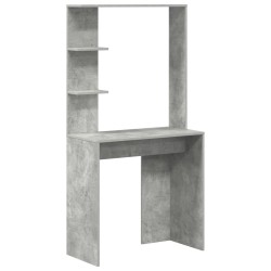 Beton szürke számítógépes asztal beton szürke mérnöki fa közepes