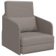 Földi kanapéágy 2 az 1-ben taupe 65x80x83 cm szövet Földi kanapéágy 2 az 1-ben taupe 65x80x83 cm szövet