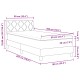Box spring ágy matraccal fekete 90x200 cm szövet