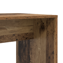 Asztal polcokkal tárolóval öreg fa 138.5 x 55 x 143 cm faanyag