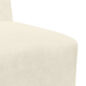 Kanapék székek 2 pcs krém 55 x 74 x 82 cm bársony Kanapék székek 2 pcs krém 55 x 74 x 82 cm bársony