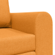 Padló sofa ágy 2 az 1-ben sötét sárga 148x71x83 cm textil