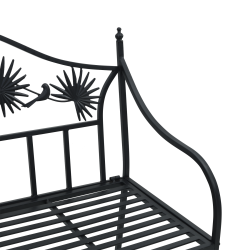 Vintage fém pad fekete porszórt acél standard tartós