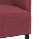 Magas háttámlású kanapé burgundi vörös 109x56x121 cm szövet Magas háttámlású kanapé burgundi vörös 109x56x121 cm szövet