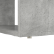 Asztal tárolóval beton szürke 113x54x120 cm szerelt fa