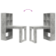 Asztal beton szürke 122 x 67 x 145 cm műgyanta és forgácslap Asztal beton szürke 122 x 67 x 145 cm műgyanta és forgácslap