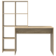 Asztal polcokkal tárolóval sonoma tölgy 138.5 x 55 x 143 cm faanyag