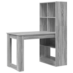 Asztal szürke sonoma 122 x 67 x 145 cm műgyanta és forgácslap