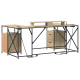 Asztal fiókkal tárolóval sonoma tölgy 182 x 101 x 87.5 cm faanyag