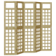 Kültéri adatvédelmi képernyő 5 pcs barna 200 x 180 cm Kültéri adatvédelmi képernyő 5 pcs barna 200 x 180 cm