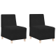 Kanapék székek 2 pcs fekete 55 x 74 x 82 cm bársony Kanapék székek 2 pcs fekete 55 x 74 x 82 cm bársony