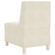Kanapék székek 2 pcs krém 55 x 74 x 82 cm bársony Kanapék székek 2 pcs krém 55 x 74 x 82 cm bársony