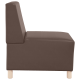 Kanapék székek 2 pcs barna 55 x 74 x 82 cm műbőr Kanapék székek 2 pcs barna 55 x 74 x 82 cm műbőr