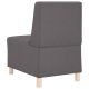 Kanapék székek 2 pcs szürke 55 x 74 x 82 cm műbőr Kanapék székek 2 pcs szürke 55 x 74 x 82 cm műbőr