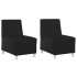 Kanapék székek 2 pcs fekete 55 x 74 x 82 cm műbőr
