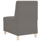 Sofa chiar 2 pcs világosszürke 55 x 74 x 82 cm bársony anyag