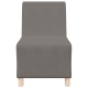 Sofa chiar 2 pcs világosszürke 55 x 74 x 82 cm bársony anyag
