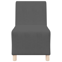 Sofa chiar 2 pcs sötétszürke 55 x 74 x 82 cm bársony anyag Sofa chiar 2 pcs sötétszürke 55 x 74 x 82 cm bársony anyag