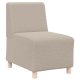 Sofa chiar 2 pcs világosszürke 55 x 74 x 82 cm bársony anyag Sofa chiar 2 pcs világosszürke 55 x 74 x 82 cm bársony anyag