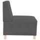 Sofa chiar 3 pcs sötétszürke 55 x 74 x 82 cm bársony anyag Sofa chiar 3 pcs sötétszürke 55 x 74 x 82 cm bársony anyag