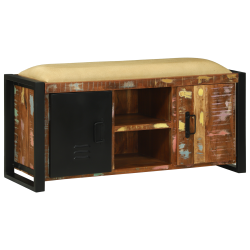 Pad szekrény multicolor 100x35x50 cm tömör újrahasznosított fa