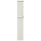Wc szekrény polcokkal tárolóval ajtóval fehér 60 x 27 x 161 cm tömör fenyőfa