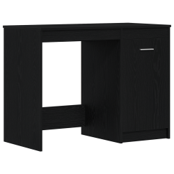 Asztal fekete tölgy 100x50x76 cm szerelt fa