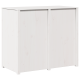Külső konyhai szekrény fehér 106x55x92 cm tömörfa fenyő