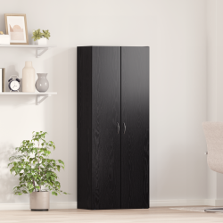 Iratgyűjtő szekrény 2 db fekete tölgy mérnöki fa 60 x 32 x 153 cm