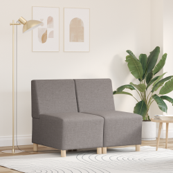 Világosszürke 55 cm szövet kanapé szék 2 pcs tópszínű