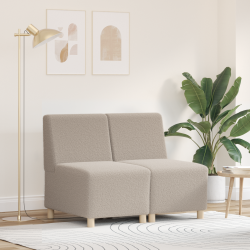 Sofa chiar 2 pcs világosszürke 55 x 74 x 82 cm bársony anyag