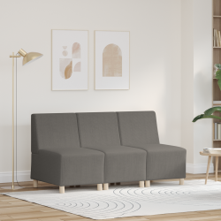 Sofa chiar 3 pcs világosszürke 55 x 74 x 82 cm bársony anyag