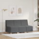 Sofa chiar 3 pcs sötétszürke 55 x 74 x 82 cm bársony anyag Sofa chiar 3 pcs sötétszürke 55 x 74 x 82 cm bársony anyag
