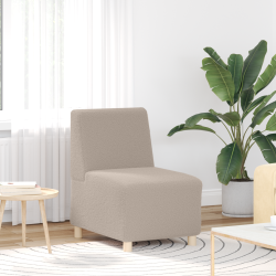 Sofa chiar 3 pcs világosszürke 55 x 74 x 82 cm bársony anyag