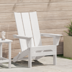 Összecsukható adirondack szék fehér 74.5x80.5x90 cm hdpe